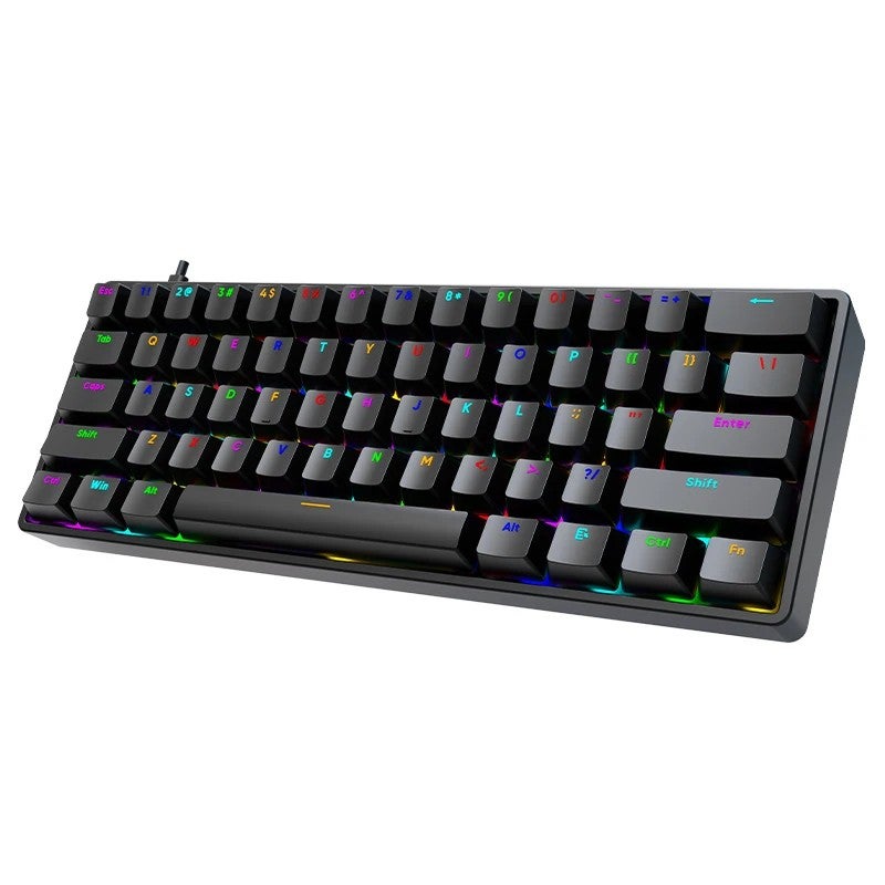 Bluejw 60% Triple Mode RGB Mechanical Gaming Keyboard - 61 Keys Bluetooth 5.0/2.4G/Wired Compact Gaming Keyboards, Price [Your Price] - Image 1
